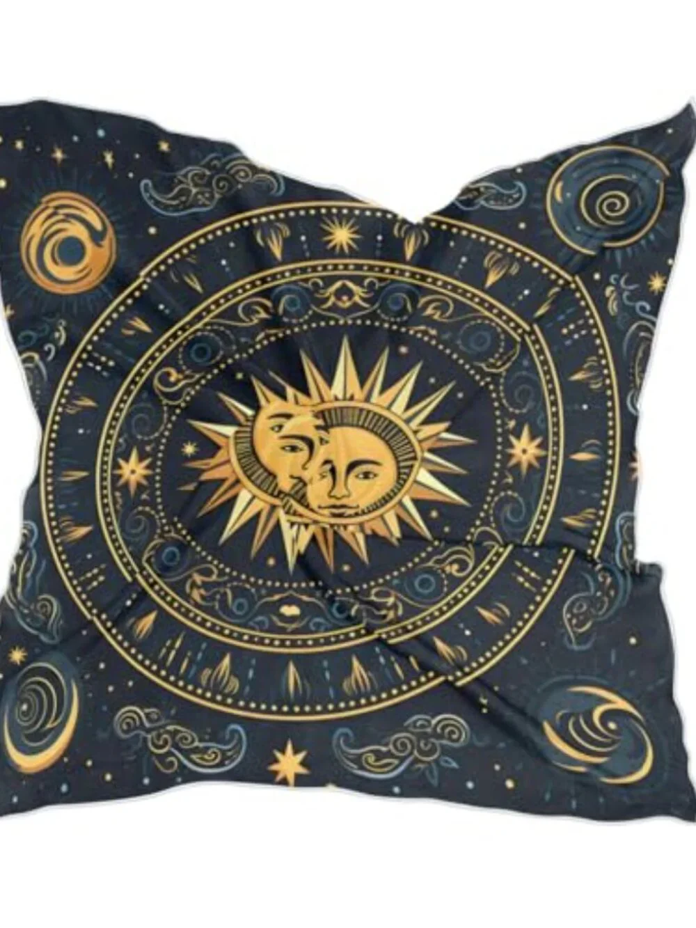Women's Square Satin Silk Scarf Headscarf Hair Wrap with Bobby Pins